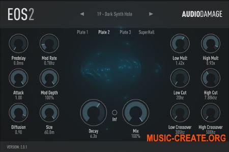 Audio Damage AD034 Eos v2.0.2 (Team V.R) - плагин реверберации