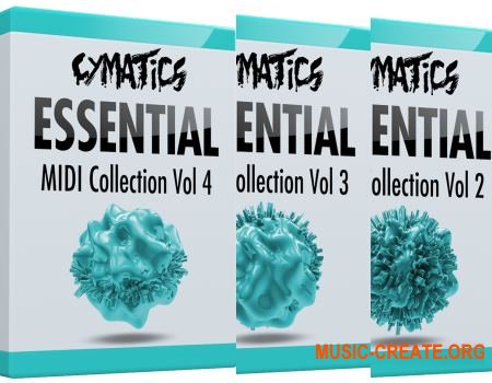 Cymatics Essential MIDI Collection Vol.2, 3, 4 (MIDI)