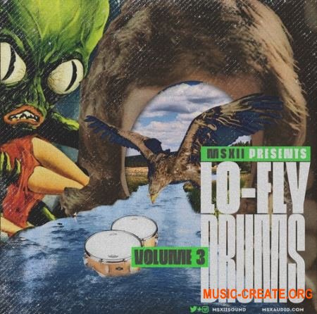 MSXII Sound Lo-Fly Drums 3 (WAV) - сэмплы ударных