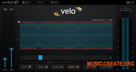 SoundSpot Velo Limiter VST VST3 AU AAX v1.0.1 MAC/WiN - плагин лимитер SoundSpot Velo Limiter VST VST3 AU AAX v1.0.1 MAC/WiN - плагин лимитер