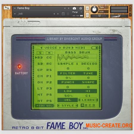 Divergent Audio Group Fameboy (KONTAKT) - ретро драм библиотека Divergent Audio Group Fameboy (KONTAKT) - ретро драм библиотека