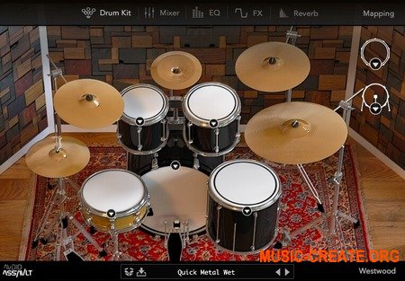 Audio Assault Westwood Drums v1.0.0 WiN / OSX RETAiL (SYNTHiC4TE) - драм сэмплер