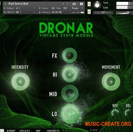 Gothic Instruments DRONAR Vintage Synth Gothic Instruments DRONAR Vintage Synth