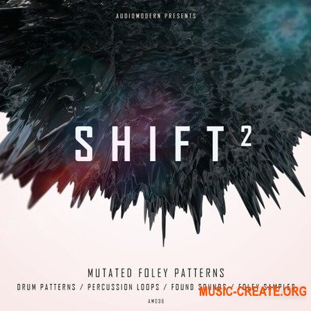 Audiomodern Shift 2 (WAV) - сэмплы ударных, перкуссии, Electronica