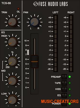 Fuse Audio Labs TCS-68 v1.0 CE (Team V.R) - эффект кассетной ленты Fuse Audio Labs TCS-68 v1.0 CE (Team V.R) - эффект кассетной ленты