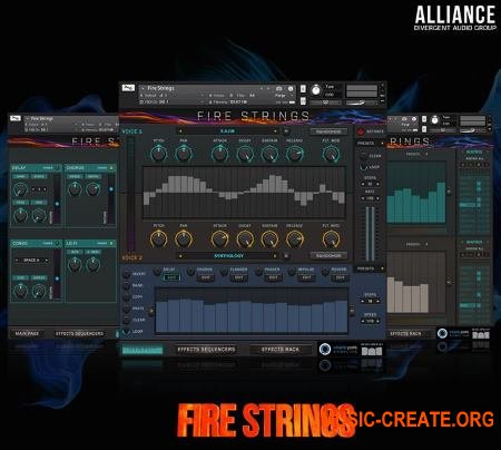 DAG Alliance Fire Strings (KONTAKT) - библиотека звуков электрической скрипки и гитар