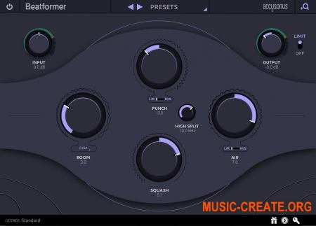 Accusonus Beatformer v1.0.1 CE (Team V.R) - плагин для управления битами Accusonus Beatformer v1.0.1 CE (Team V.R) - плагин для управления битами