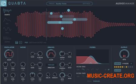 Audio Damage AD046 Quanta v1.0.8 WiN OSX RETAiL (SYNTHiC4TE) - гранулярный синтезатор