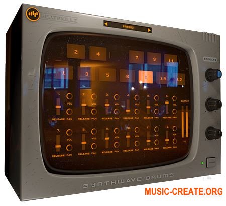 Beatskillz Synthwave Drums v1.0.0 WiN OSX - драм звуки 80-х