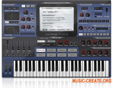 Synapse Audio DUNE2 v2.6 WIN / MAC - синтезатор Synapse Audio DUNE2 v2.6 WIN / MAC - синтезатор