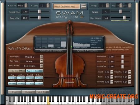 Audio Modelling SWAM Engine SWAM Double Bass v2.0.1 CE (Team V.R) - виртуальный контрабас