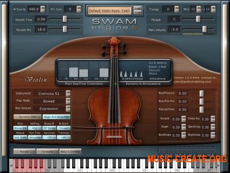 Audio Modelling SWAM Engine SWAM Violin v2.0.1 CE (Team V.R) - виртуальная скрипка Audio Modelling SWAM Engine SWAM Violin v2.0.1 CE (Team V.R) - виртуальная скрипка