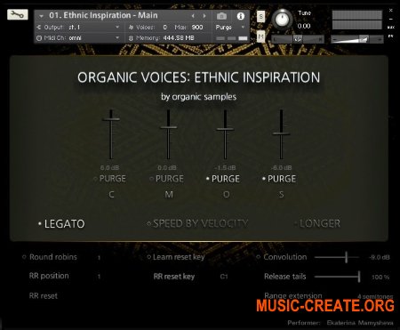 Organic Samples Organic Voices Volume 2 Ethnic Inspiration (KONTAKT) - библиотека этнического вокала