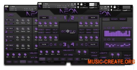 Ecliptiq Audio Neon (KONTAKT) - библиотека винтажных пэдов, клавишных и синтезаторных звуков