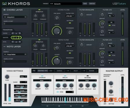 Loopmasters Khords v1.0.1 WIN OSX (Team R2R) - виртуальный аккордовый инструмент