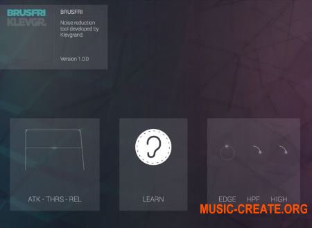 Klevgrand Brusfri v1.1.2 WiN-OSX (Team R2R) - плагин шумоподавитель Klevgrand Brusfri v1.1.2 WiN-OSX (Team R2R) - плагин шумоподавитель