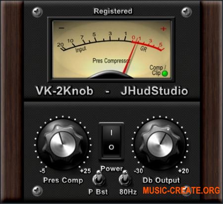 Jhud Studio VK-2Knob v1.2 (Team R2R) - компрессор / лимитер Jhud Studio VK-2Knob v1.2 (Team R2R) - компрессор / лимитер