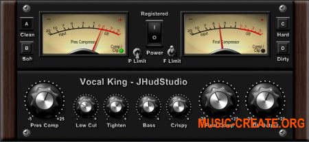 Jhud Studio Vocal King v1.2 WiN OSX (Team R2R) - компрессор Jhud Studio Vocal King v1.2 WiN OSX (Team R2R) - компрессор