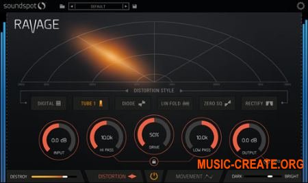 SoundSpot Ravage v1.0.1 Regged WiN OSX (Team R2R) - плагин дисторшн SoundSpot Ravage v1.0.1 Regged WiN OSX (Team R2R) - плагин дисторшн