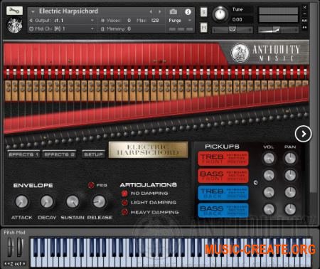 Antiquity Music Electric Harpsichord (KONTAKT) - библиотека клавесина