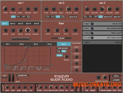 Guda Audio SynthR v1.2 WiN OSX (Team R2R) - синтезатор Guda Audio SynthR v1.2 WiN OSX (Team R2R) - синтезатор