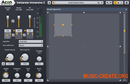 Acon Digital Verberate Immersive v2.0.2 WiN OSX (Team R2R) - плагин реверберации