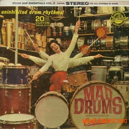 Mad Drums Boom Bap Essentials Vol II (WAV) - сэмплы ударных