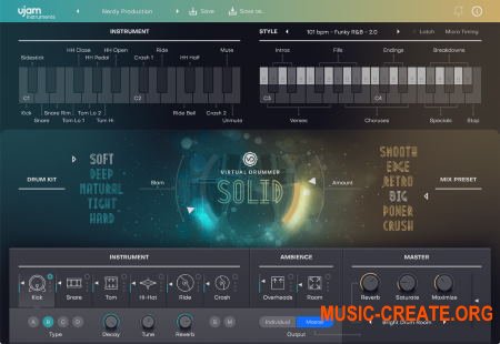 uJAM Virtual Drummer SOLID v1.0.0.1008 CE (Team V.R) - виртуальный инструмент ударных uJAM Virtual Drummer SOLID v1.0.0.1008 CE (Team V.R) - виртуальный инструмент ударных