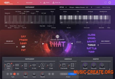 uJAM Virtual Drummer PHAT v1.0.0.531 CE (Team V.R) - виртуальный инструмент ударных uJAM Virtual Drummer PHAT v1.0.0.531 CE (Team V.R) - виртуальный инструмент ударных