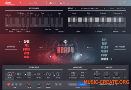 uJAM Virtual Drummer HEAVY v1.0.0.932 CE (Team V.R) - виртуальный инструмент ударных uJAM Virtual Drummer HEAVY v1.0.0.932 CE (Team V.R) - виртуальный инструмент ударных
