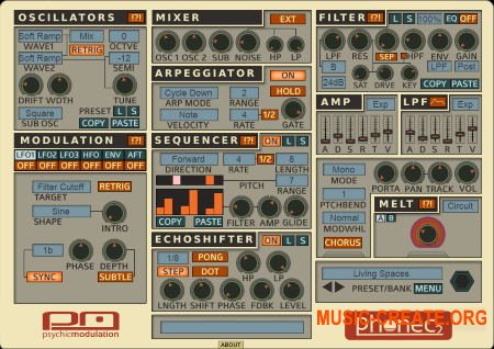 Psychic Modulation - Phonec v1.3 (TEAM R2R) - синтезатор Psychic Modulation - Phonec v1.3 (TEAM R2R) - синтезатор