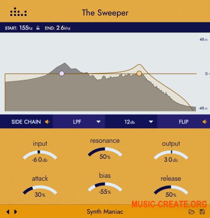 Denise Audio The Sweeper v1.0.0 WIN-OSX RETAiL (SYNTHiC4TE) - плагин фильтр Denise Audio The Sweeper v1.0.0 WIN-OSX RETAiL (SYNTHiC4TE) - плагин фильтр