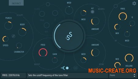 Inertia Sound Systems Instinct v1.0.0 WiN OSX (Team R2R) - плагин дисторшн, динамический процессор