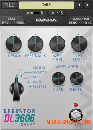 Kuassa Efektor DL3606 v1.0.0 WiN OSX (Team R2R) - виртуальный дилей