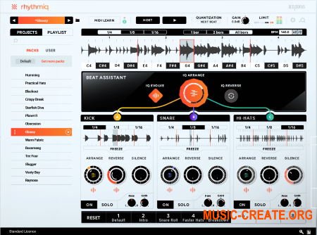 Accusonus Rhythmiq v1.0.4 (Team R2R) - генератор битов Accusonus Rhythmiq v1.0.4 (Team R2R) - генератор битов