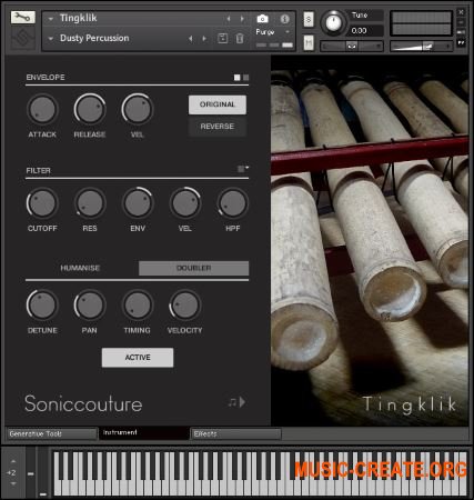 SonicCouture Tingklik v2.0.0 (KONTAKT) - библиотека бамбукового ударного инструмента