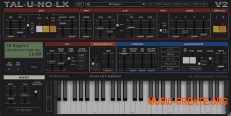 Togu Audio Line - TAL-U-NO-LX v4.7.4 WiN & MacOSX (TEAM R2R) - синтезатор