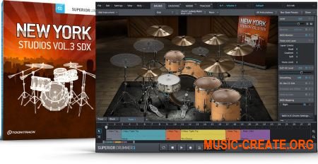 Toontrack New York Studios Vol.3 SDX v1.5.0 (SDX Sound Expansion) - библиотека для Superior Drummer