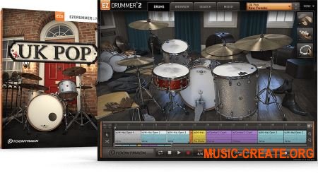 Toontrack UK Pop EZX v1.0.0 - библиотека для EZdrummer