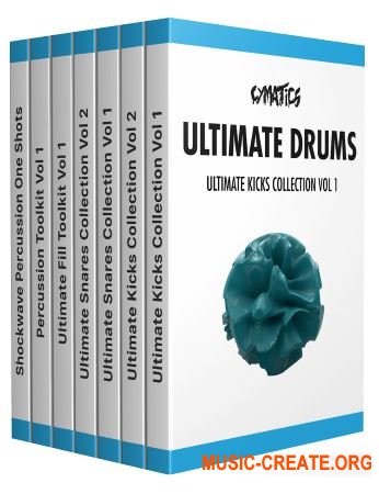 Cymatics Ultimate Drums Collection Bundle! (WAV) - сэмплы ударных Cymatics Ultimate Drums Collection Bundle! (WAV) - сэмплы ударных