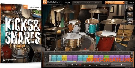Toontrack Kicks & Snares EZX v1.0.0 (EZX Sound Expansion) - библиотека ударных