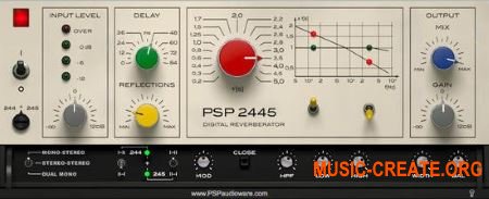 PSPaudioware - PSP 2445 v1.0.0 WiN/OSX (Team R2R) - плагин реверберации