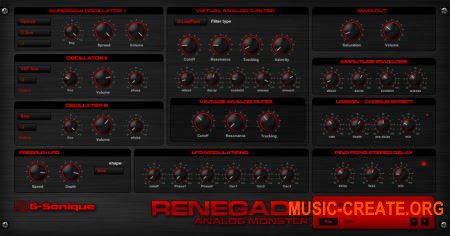 G-Sonique Renegade v1.3 R2 (Team RET) - синтезатор G-Sonique Renegade v1.3 R2 (Team RET) - синтезатор