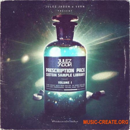 Julez Jadon Prescription Pack: Custom Sample Library Vol. I (WAV) - сэмплы Hip Hop, Trap, R&B