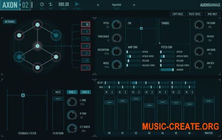Audio Damage AD042 Axon 2 v2.1.1 WiN-OSX-LiNUX RETAiL (SYNTHiC4TE) - драм синтезатор