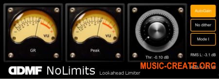 DDMF NoLimits v1.2.4 (Team R2R) - плагин лимитер DDMF NoLimits v1.2.4 (Team R2R) - плагин лимитер