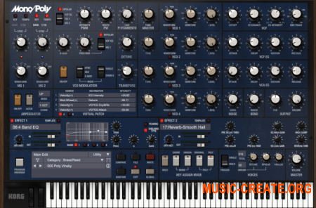KORG Mono/Poly v2.0.2 (Team R2R) - 4VCO синтезатор KORG Mono/Poly v2.0.2 (Team R2R) - 4VCO синтезатор