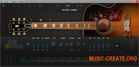 Ample Sound Ample Guitar Super Jumbo v3.2.0 WIN OSX - виртуальная акустическая гитара Gibson SJ-200