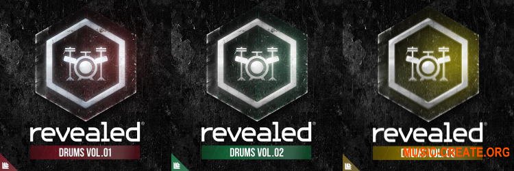 Revealed Recordings Revealed Drums Vol. 1-3 (WAV) - сэмплы ударных