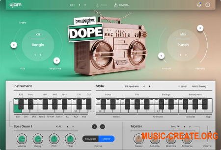 uJAM beatMaker DOPE v1.0.0 CE (Team V.R) - виртуальный ударный инструмент